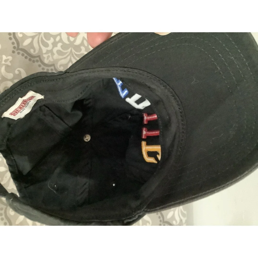 True Religion Authentic Vtg Embroidered 3D Big Letters Baseball Snap Back